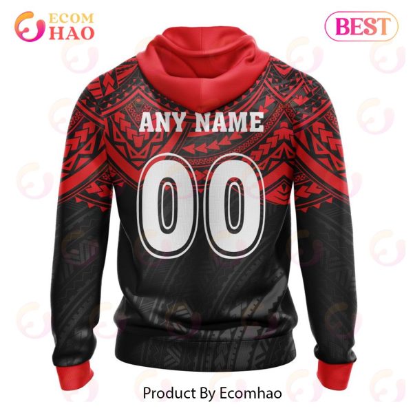 Super Rugby BNZ Crusaders Special Polynesian Design 3D Hoodie
