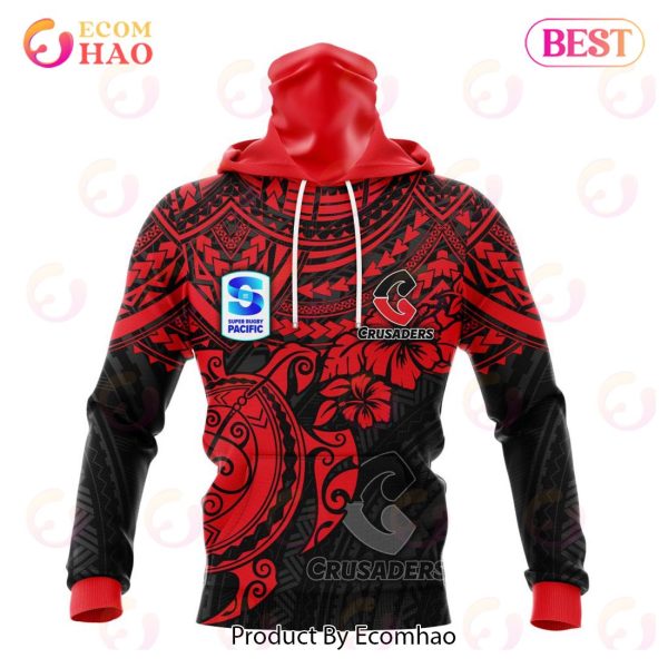 Super Rugby BNZ Crusaders Special Polynesian Design 3D Hoodie