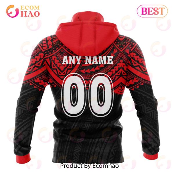 Super Rugby BNZ Crusaders Special Polynesian Design 3D Hoodie