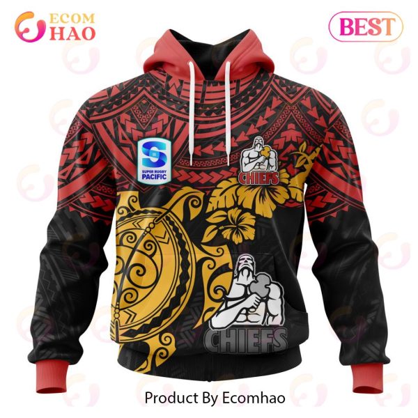 Super Rugby Gallagher Chiefs Special Polynesian Design 3D Hoodie