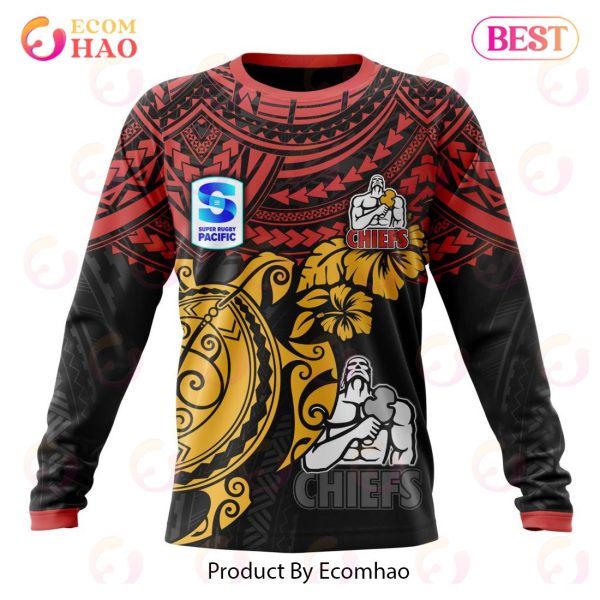 Super Rugby Gallagher Chiefs Special Polynesian Design 3D Hoodie