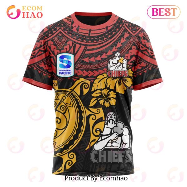 Super Rugby Gallagher Chiefs Special Polynesian Design 3D Hoodie