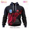 Super Rugby Queensland Reds Special Polynesian Design 3D Hoodie
