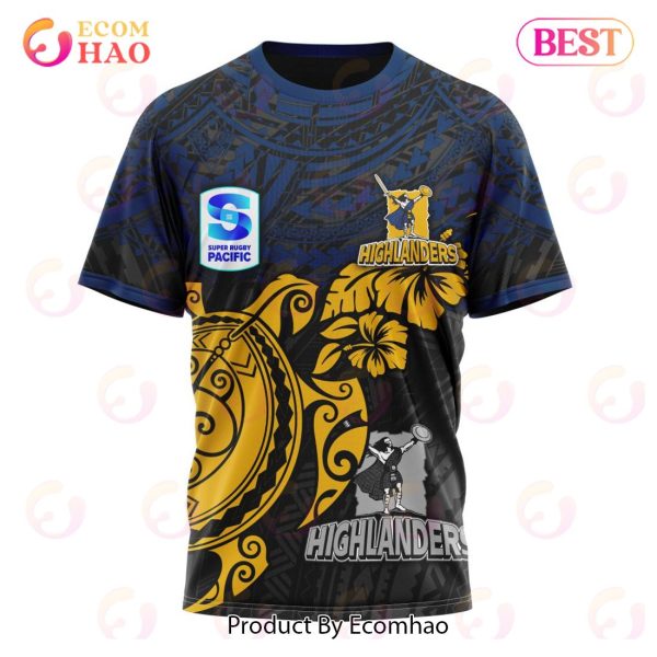 Super Rugby Speight’s Highlanders Special Polynesian Design 3D Hoodie