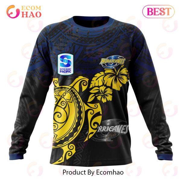 Super Rugby Wellington Huricanes Special Polynesian Design 3D Hoodie