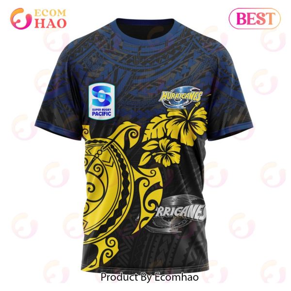 Super Rugby Wellington Huricanes Special Polynesian Design 3D Hoodie