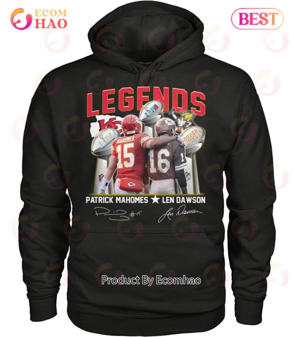Legends Patrick Mahomes And Len Dawson Signature T-Shirt