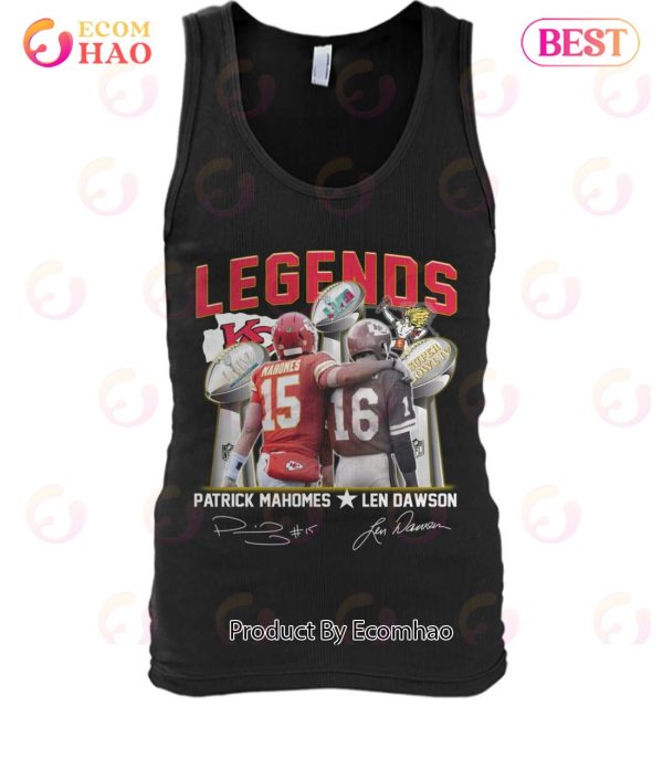 Legends Patrick Mahomes And Len Dawson Signature T-Shirt