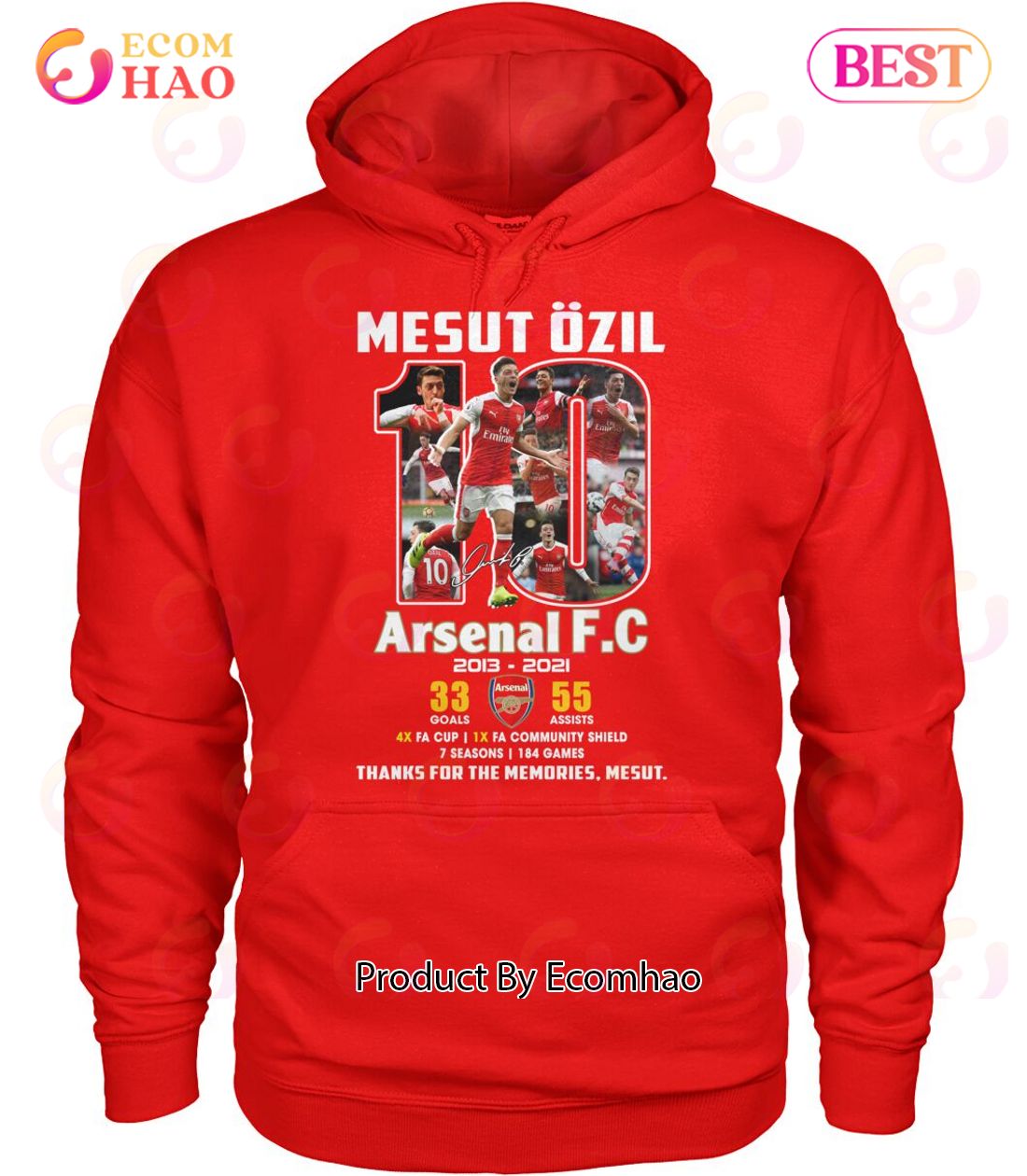 Mesut Ozil Arsenal F.C 2013 – 2021 Thanks For The Memories Mesut T-Shirt