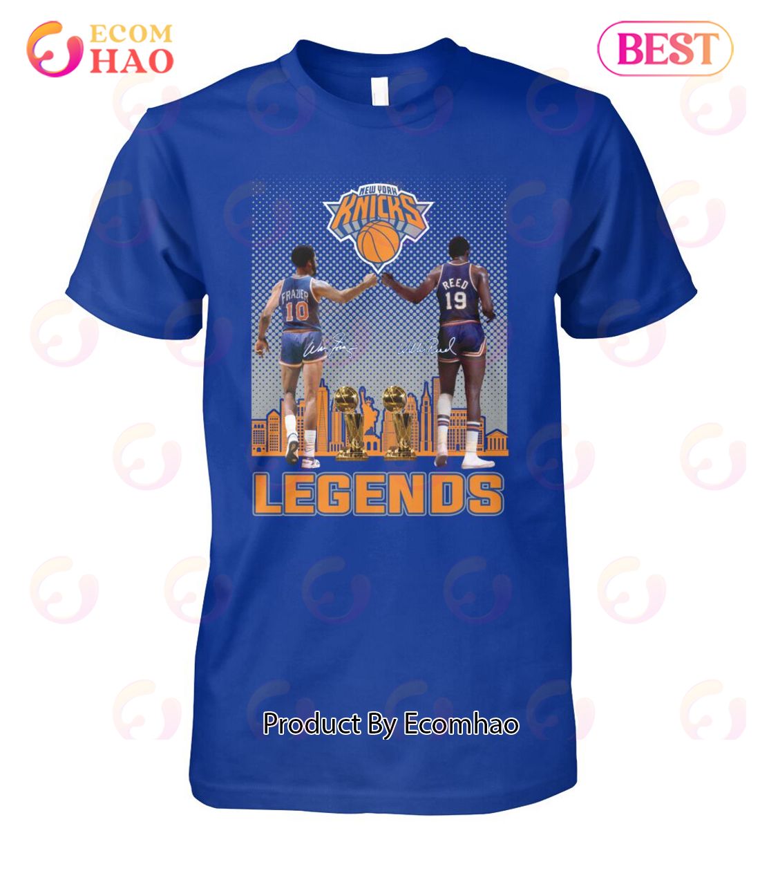 New York Knicks Frazier And Reed Legends T-Shirt