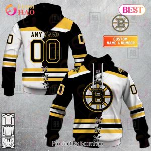 Personalized NHL Boston Bruins Mix Jersey 2023 3D Hoodie