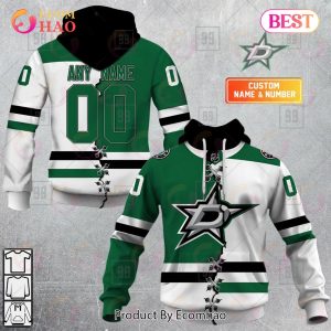 Personalized NHL Dallas Stars Mix Jersey 2023 3D Hoodie