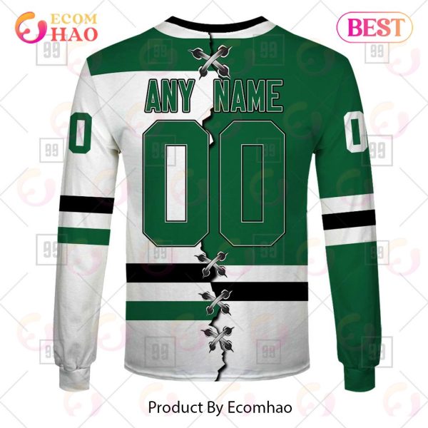 Personalized NHL Dallas Stars Mix Jersey 2023 3D Hoodie