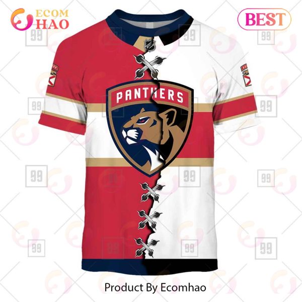 Personalized NHL Florida Panthers Mix Jersey 2023 3D Hoodie