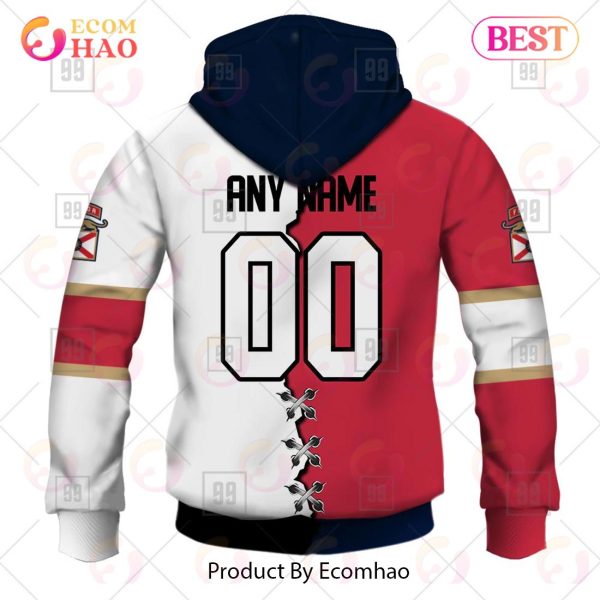 Personalized NHL Florida Panthers Mix Jersey 2023 3D Hoodie