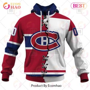 Personalized NHL Montreal Canadiens Mix Jersey 2023 3D Hoodie
