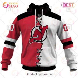 Personalized NHL New Jersey Devils Mix Jersey 2023 3D Hoodie
