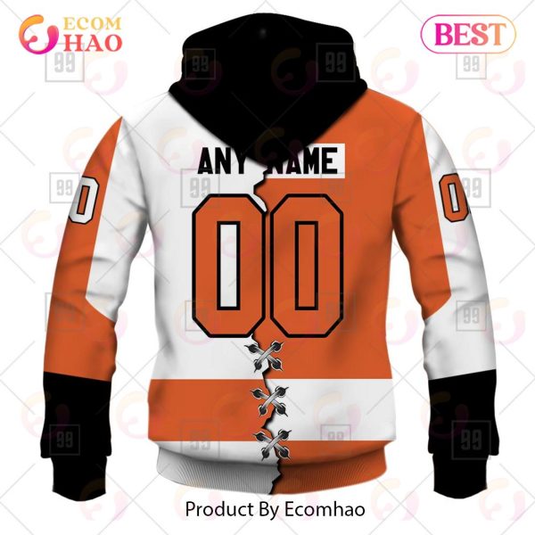 Personalized NHL Philadelphia Flyers Mix Jersey 2023 3D Hoodie