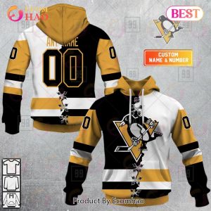 Personalized NHL Pittsburgh Penguins Mix Jersey 2023 3D Hoodie