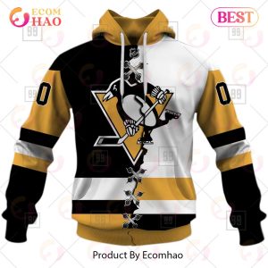 Personalized NHL Pittsburgh Penguins Mix Jersey 2023 3D Hoodie