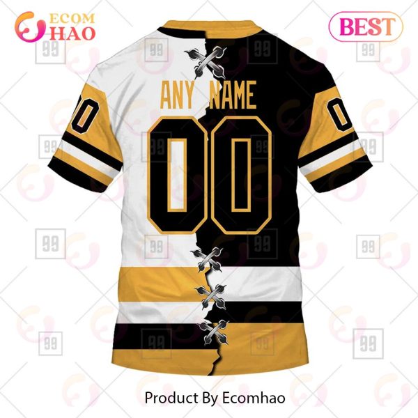 Personalized NHL Pittsburgh Penguins Mix Jersey 2023 3D Hoodie