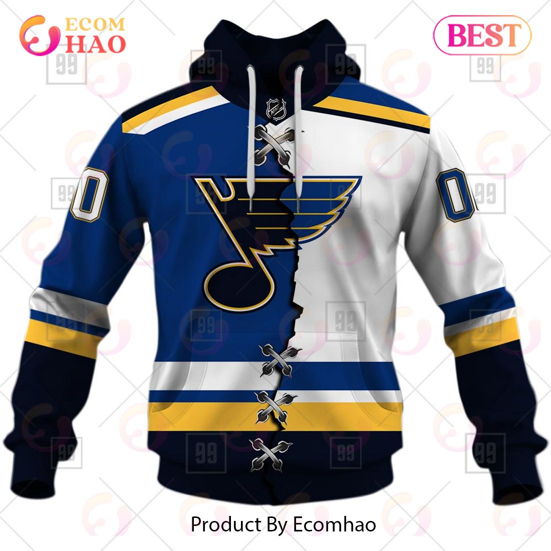 HOT Personalized Name NHL St. Louis Blues Leather Jacket