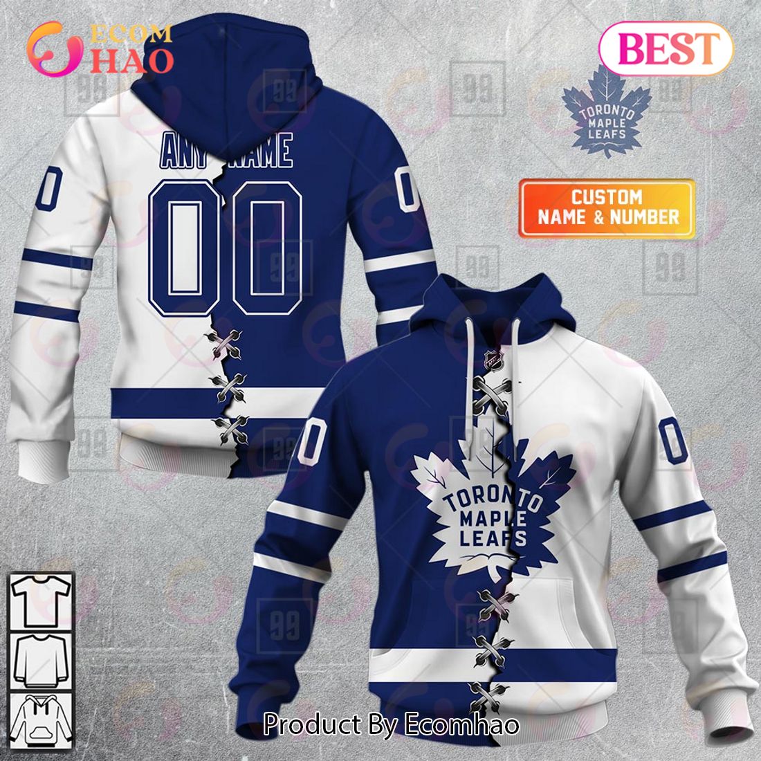 Personalized NHL Seattle Kraken Mix Jersey 2023 3D Hoodie