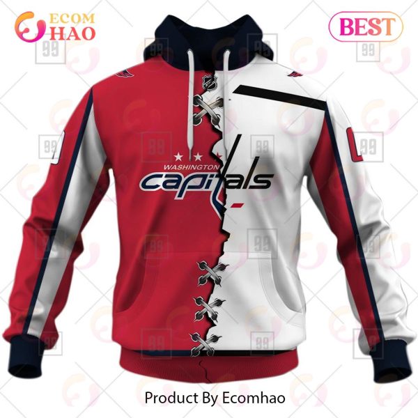 NHL Washington Capitals Reverse Retro Kits 2022 3D Hoodie - Ecomhao Store