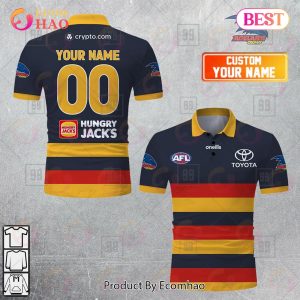 Personalized 2023 AFL Adelaide Crows Jerseys Polo Shirt