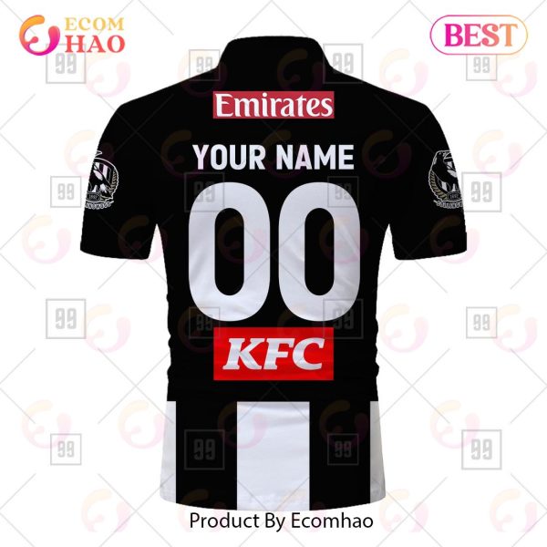 Personalized 2023 AFL Collingwood Magpies Jerseys Polo Shirt