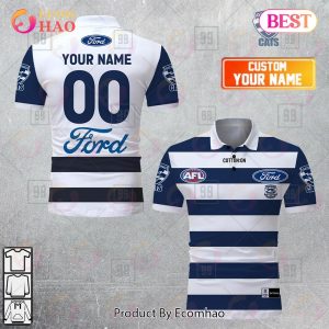 Personalized 2023 AFL Geelong Cats Jerseys Polo Shirt