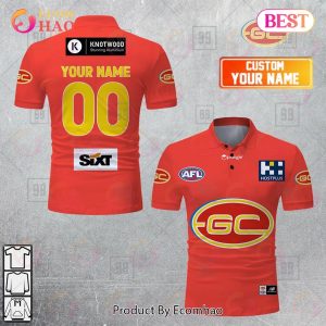 Personalized 2023 AFL Gold Coast Suns Jerseys Polo Shirt