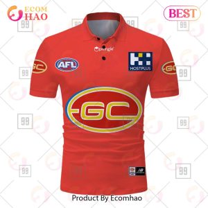Personalized 2023 AFL Gold Coast Suns Jerseys Polo Shirt