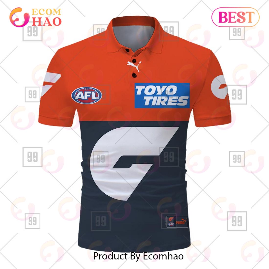 Personalized 2023 AFL Greater Western Sydney Giants Jerseys Polo Shirt