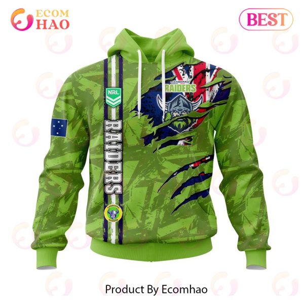 NRL Canberra Raiders Personalized Name & Number 3D Hoodie