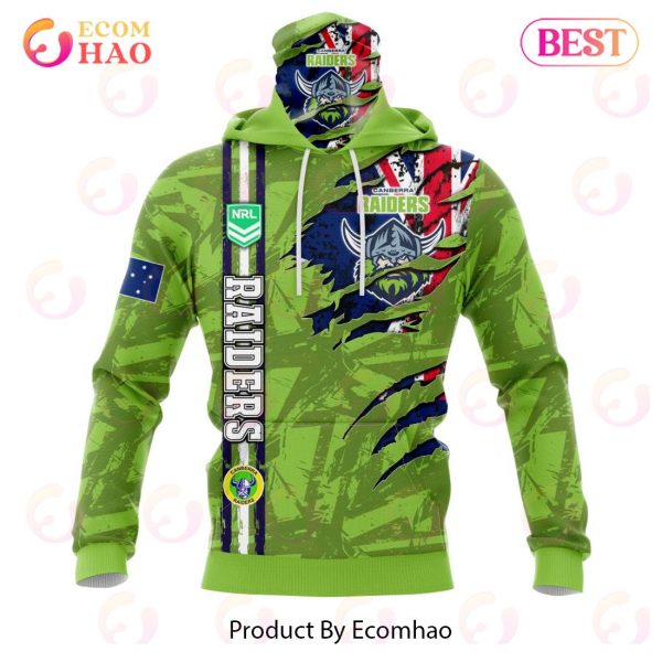 NRL Canberra Raiders Personalized Name & Number 3D Hoodie
