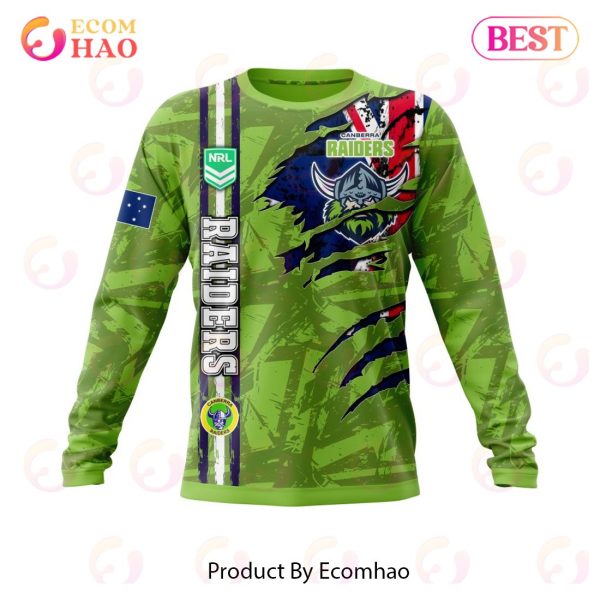 NRL Canberra Raiders Personalized Name & Number 3D Hoodie