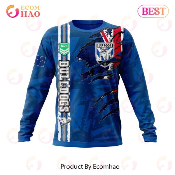 NRL Canterbury-Bankstown Bulldogs Personalized Name & Number 3D Hoodie