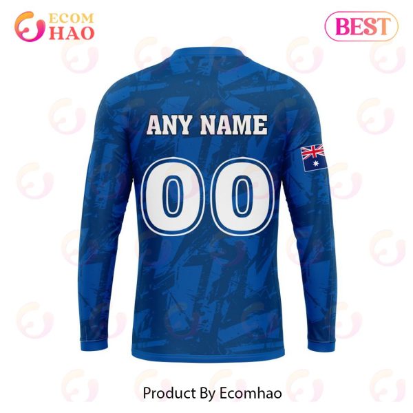 NRL Canterbury-Bankstown Bulldogs Personalized Name & Number 3D Hoodie