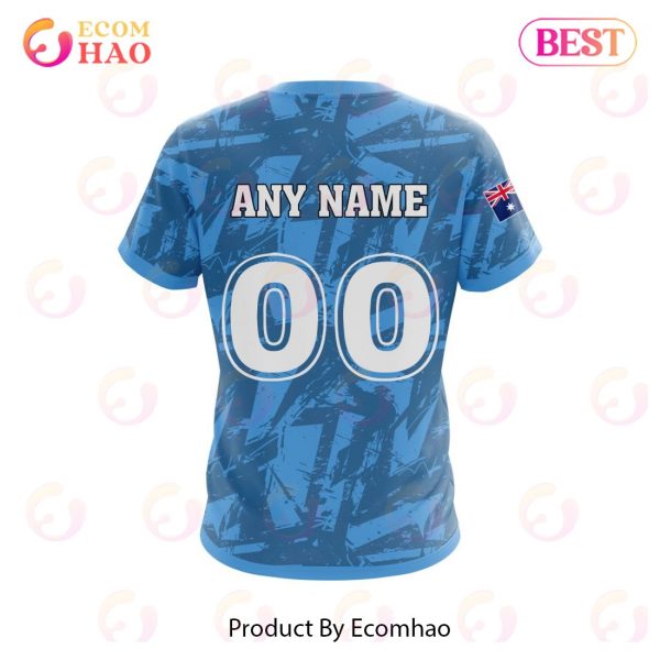 NRL Gold Coast Titans Personalized Name & Number 3D Hoodie