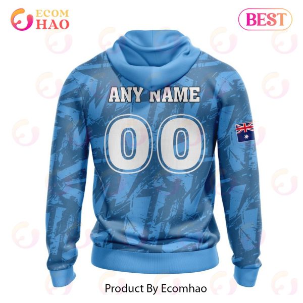 NRL Gold Coast Titans Personalized Name & Number 3D Hoodie