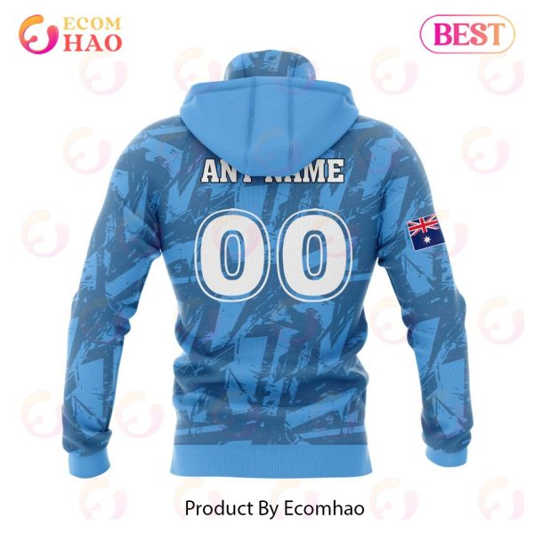 NRL Gold Coast Titans Personalized Name & Number 3D Hoodie