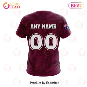 NRL Manly Warringah Sea Eagles Personalized Name & Number 3D Hoodie