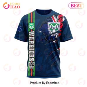 NRL New Zealand Warriors Personalized Name & Number 3D Hoodie