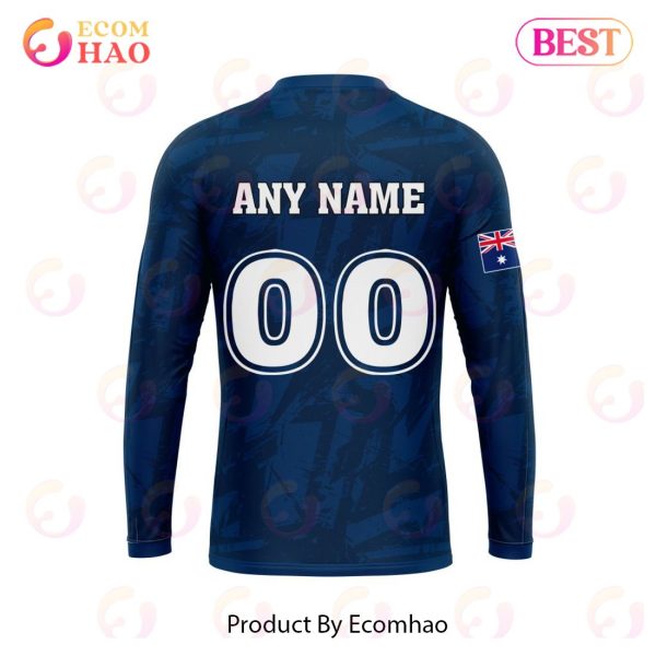 NRL North Queensland Cowboys Personalized Name & Number 3D Hoodie