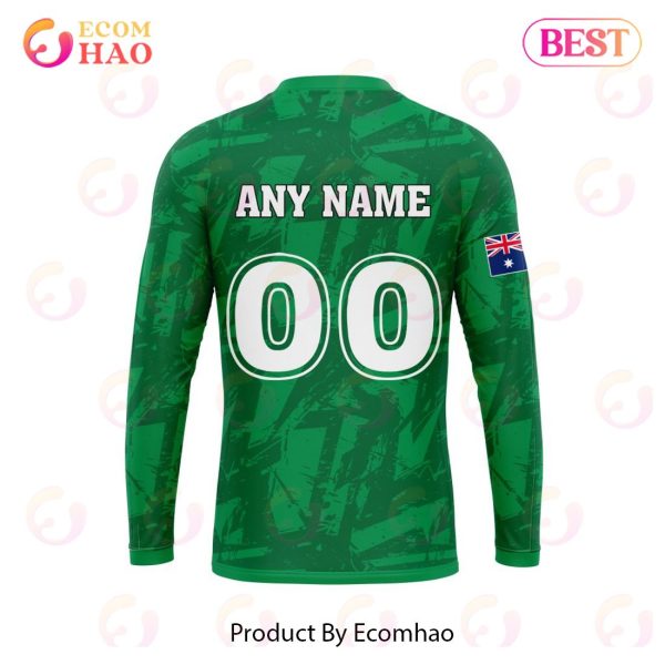 NRL South Sydney Rabbitohs Personalized Name & Number 3D Hoodie