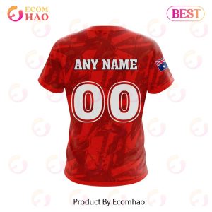 NRL St. George Illawarra Dragons Personalized Name & Number 3D Hoodie