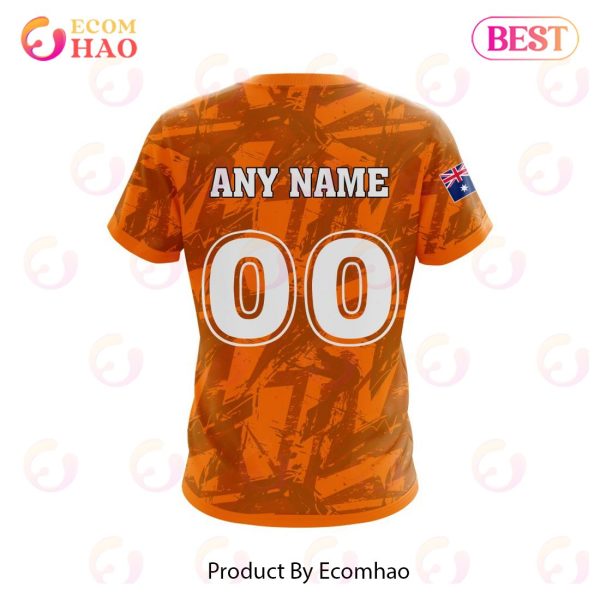 NRL Wests Tigers Personalized Name & Number 3D Hoodie