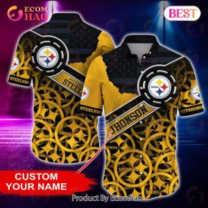 NFL Pittsburgh Steelers Personalized Button Shirt