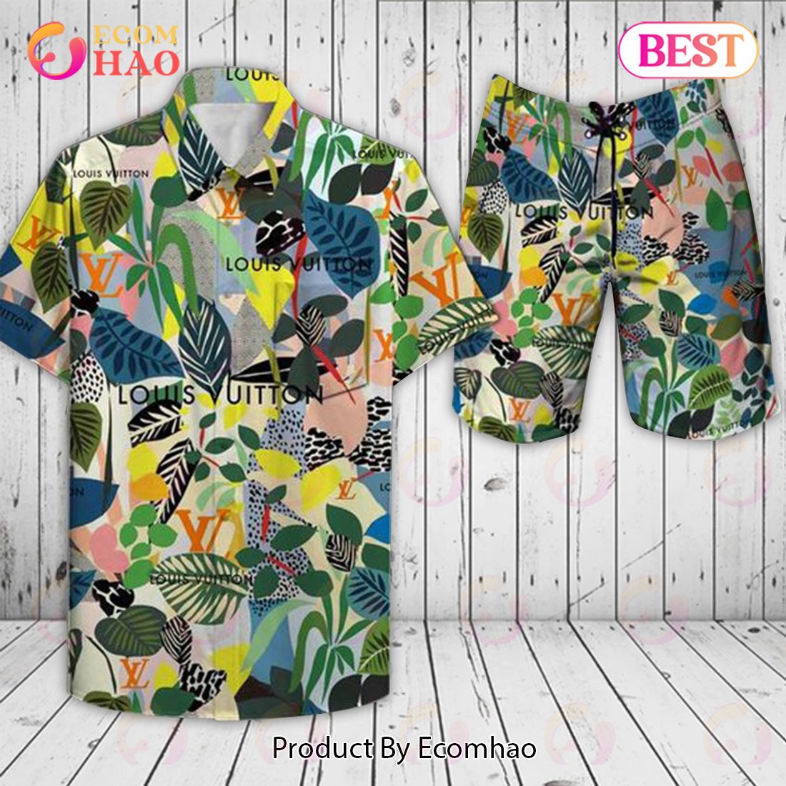 Louis Vuitton Flower Summer Pattern LV Hawaiian Shirt And Shorts - Ecomhao  Store
